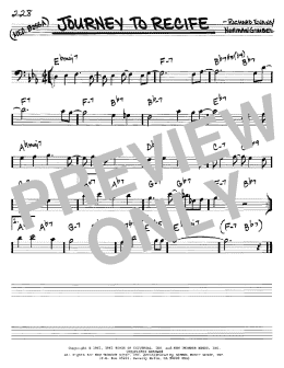 page one of Journey To Recife (Real Book – Melody & Chords – Bass Clef Instruments)