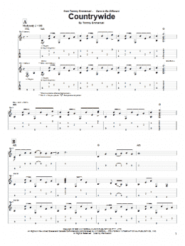 page one of Countrywide (Guitar Tab)
