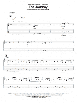 page one of The Journey (Guitar Tab)