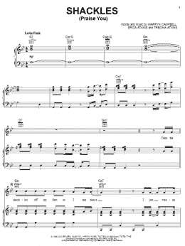 page one of Shackles (Praise You) (Piano, Vocal & Guitar Chords (Right-Hand Melody))