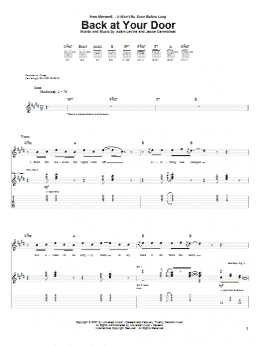 page one of Back At Your Door (Guitar Tab)