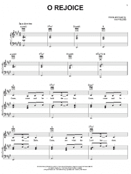 page one of O Rejoice (Piano, Vocal & Guitar Chords (Right-Hand Melody))