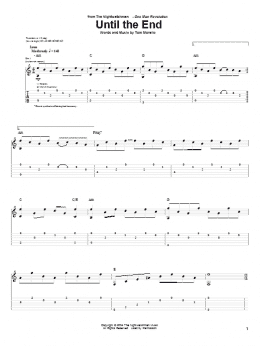 page one of Until The End (Guitar Tab)