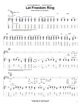 page one of Let Freedom Ring (Guitar Tab)