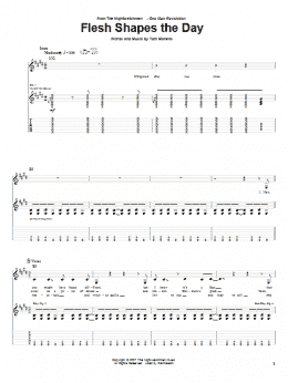 page one of Flesh Shapes The Day (Guitar Tab)