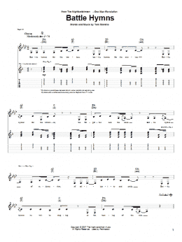 Battle Hymns" Sheet Music by Tom Morello; The Nightwatchman for Guitar  Tab - Sheet Music Now