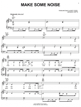 page one of Make Some Noise (Piano, Vocal & Guitar Chords (Right-Hand Melody))