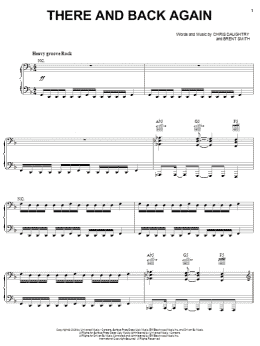 page one of There And Back Again (Piano, Vocal & Guitar Chords (Right-Hand Melody))