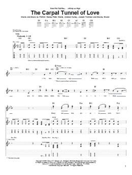 page one of The Carpal Tunnel Of Love (Guitar Tab)