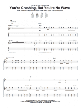 page one of You're Crashing, But You're No Wave (Guitar Tab)