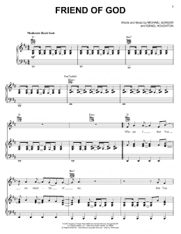 page one of Friend Of God (Piano, Vocal & Guitar Chords (Right-Hand Melody))