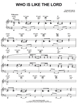 page one of Who Is Like The Lord (Piano, Vocal & Guitar Chords (Right-Hand Melody))
