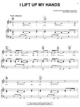 page one of I Lift Up My Hands (Piano, Vocal & Guitar Chords (Right-Hand Melody))