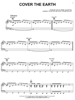 page one of Cover The Earth (Piano, Vocal & Guitar Chords (Right-Hand Melody))