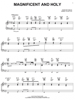 page one of Magnificent And Holy (Piano, Vocal & Guitar Chords (Right-Hand Melody))
