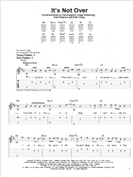 page one of It's Not Over (Easy Guitar Tab)