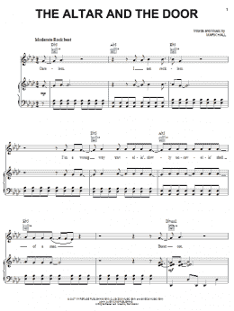 page one of The Altar And The Door (Piano, Vocal & Guitar Chords (Right-Hand Melody))