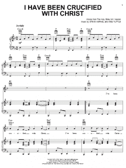 page one of I Have Been Crucified With Christ (Piano, Vocal & Guitar Chords (Right-Hand Melody))
