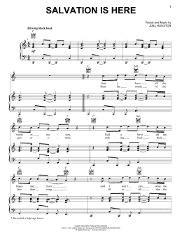 page one of Salvation Is Here (Piano, Vocal & Guitar Chords (Right-Hand Melody))