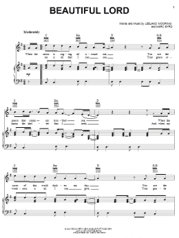 page one of Beautiful Lord (Piano, Vocal & Guitar Chords (Right-Hand Melody))