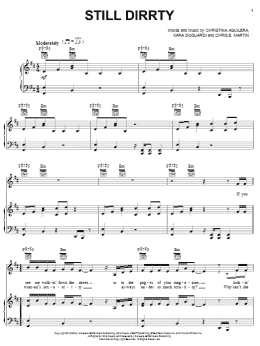 page one of Still Dirrty (Piano, Vocal & Guitar Chords (Right-Hand Melody))