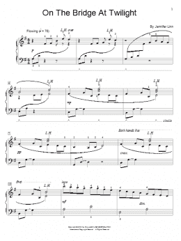 page one of On The Bridge At Twilight (Educational Piano)