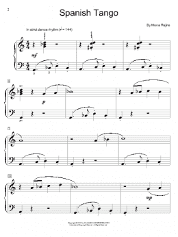 page one of Spanish Tango (Educational Piano)
