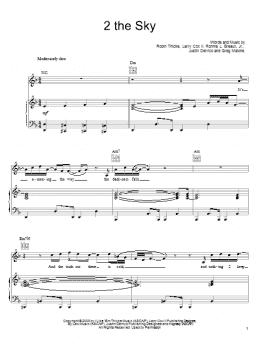 page one of 2 The Sky (Piano, Vocal & Guitar Chords (Right-Hand Melody))