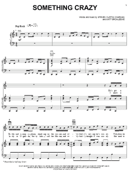 page one of Something Crazy (Piano, Vocal & Guitar Chords (Right-Hand Melody))