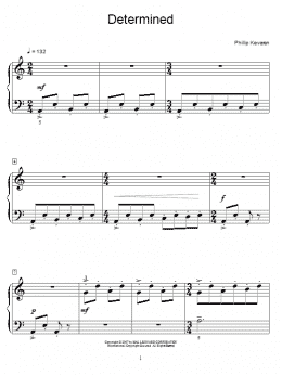 page one of Determined (Piano Solo)