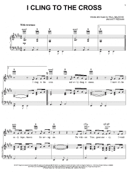 page one of I Cling To The Cross (Piano, Vocal & Guitar Chords (Right-Hand Melody))