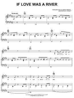 page one of If Love Was A River (Piano, Vocal & Guitar Chords (Right-Hand Melody))