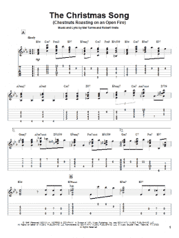 page one of The Christmas Song (Chestnuts Roasting On An Open Fire) (Guitar Tab)