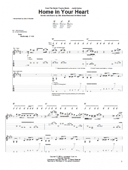 page one of Home In Your Heart (Guitar Tab)