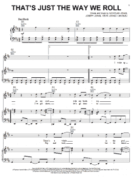 page one of That's Just The Way We Roll (Piano, Vocal & Guitar Chords (Right-Hand Melody))