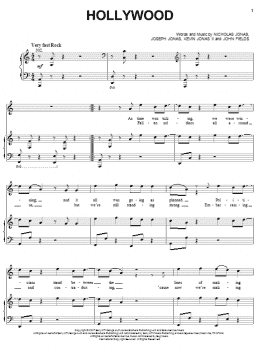 page one of Hollywood (Piano, Vocal & Guitar Chords (Right-Hand Melody))
