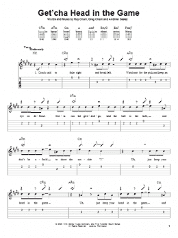 page one of Get'cha Head In The Game (from High School Musical) (Easy Guitar Tab)