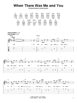 page one of When There Was Me And You (Easy Guitar Tab)