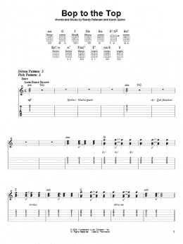 page one of Bop To The Top (from High School Musical) (Easy Guitar Tab)