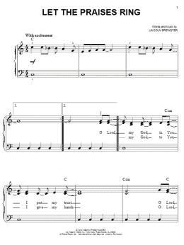 page one of Let The Praises Ring (Easy Piano)
