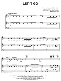 page one of Let It Go (Piano, Vocal & Guitar Chords (Right-Hand Melody))