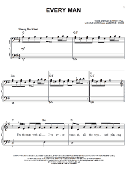 page one of Every Man (Easy Piano)
