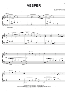 page one of Vesper (Piano Solo)