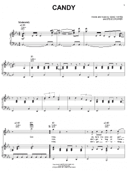 page one of Candy (Piano, Vocal & Guitar Chords (Right-Hand Melody))