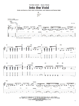 page one of Into The Void (Guitar Tab)