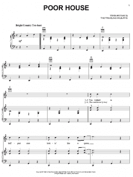page one of Poor House (Piano, Vocal & Guitar Chords (Right-Hand Melody))