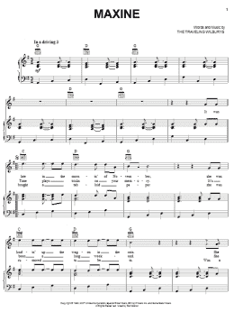 page one of Maxine (Piano, Vocal & Guitar Chords (Right-Hand Melody))
