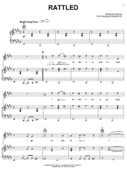 page one of Rattled (Piano, Vocal & Guitar Chords (Right-Hand Melody))