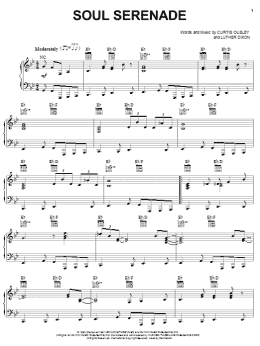 page one of Soul Serenade (Piano, Vocal & Guitar Chords (Right-Hand Melody))
