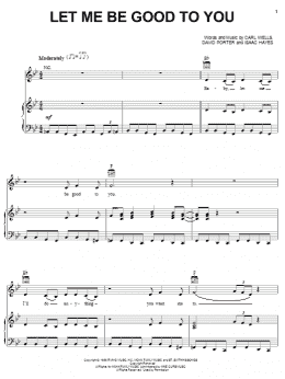 page one of Let Me Be Good To You (Piano, Vocal & Guitar Chords (Right-Hand Melody))